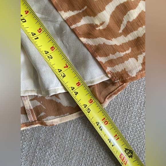 Camila Coelho Dress Women’s Medium Bailee Midi Brown Zebra Revolve - Picture 14 of 16